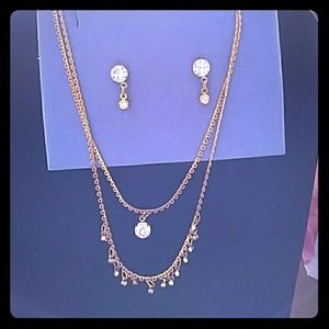 Avon Rhinestone Drop Double Strand Gift Set